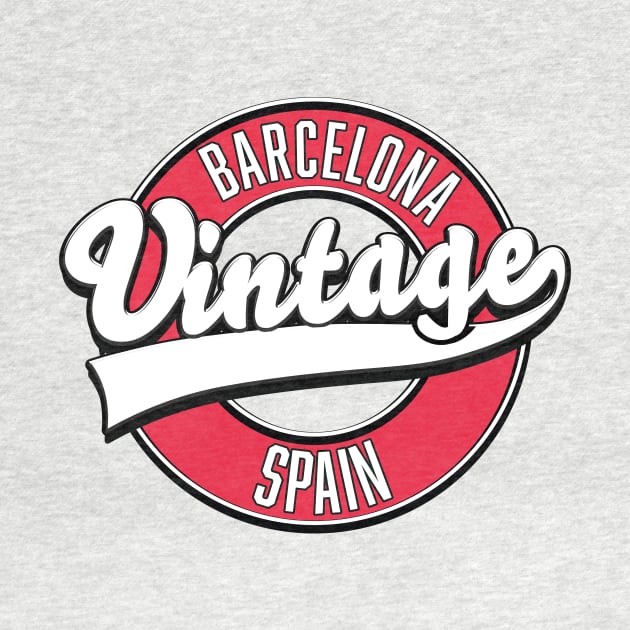 Barcelona spain retro style logo. by nickemporium1